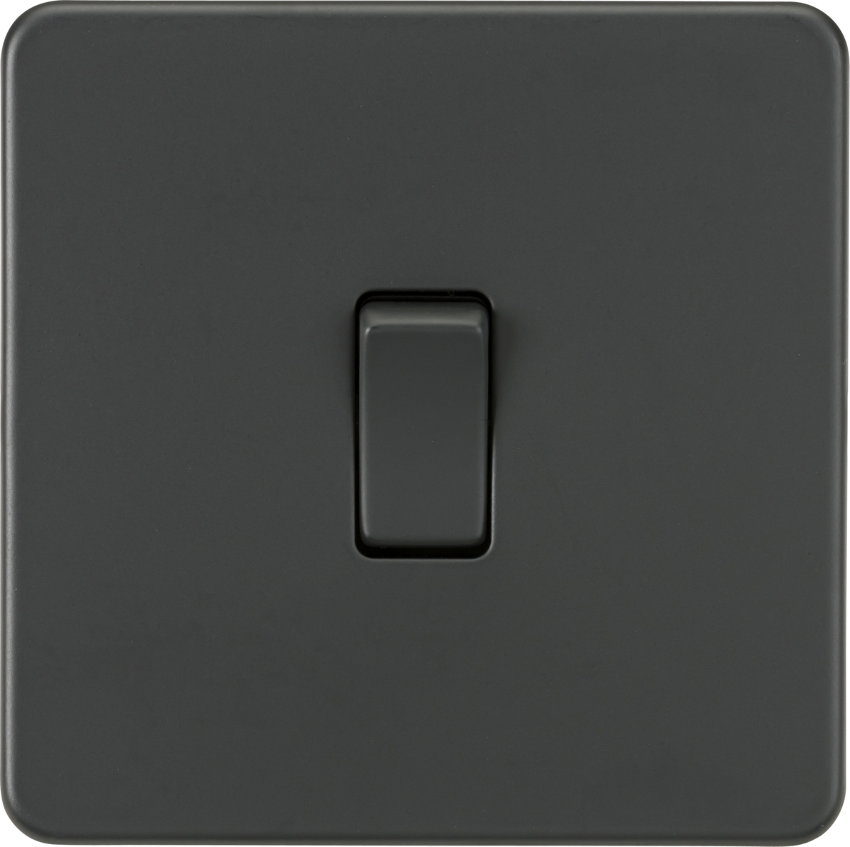 ML Knightsbridge Screwless 10AX 1 Gang Intermediate Light Switch - Anthracite