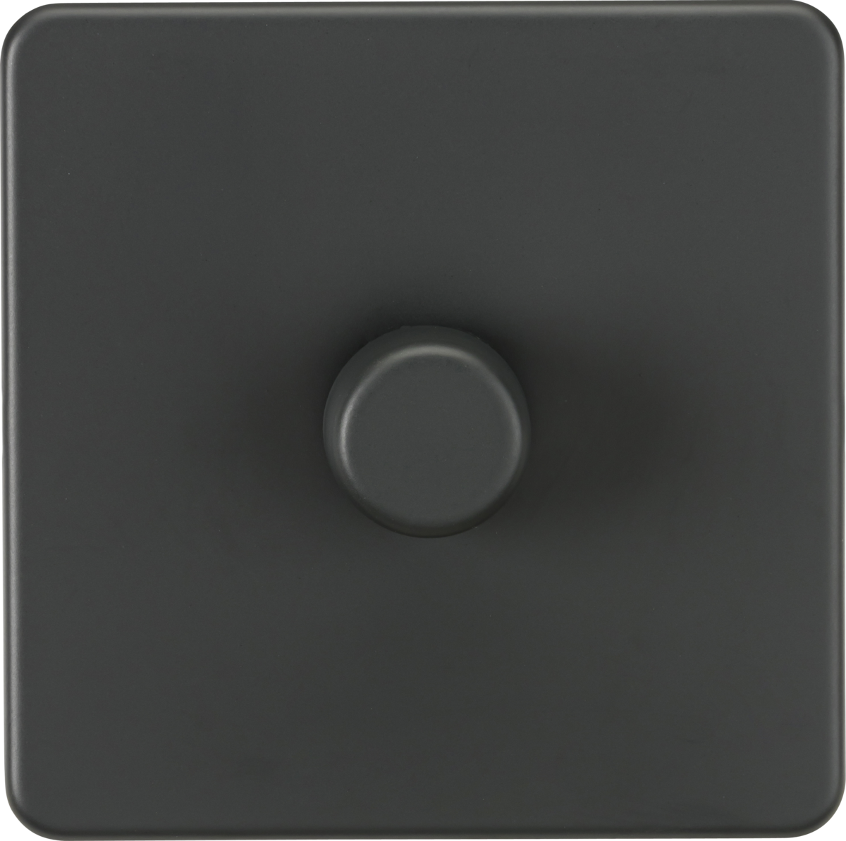 ML Knightsbridge Screwless 1 Gang 2-way 10-200W (5-150W LED) Trailing Edge Dimmer - Anthracite