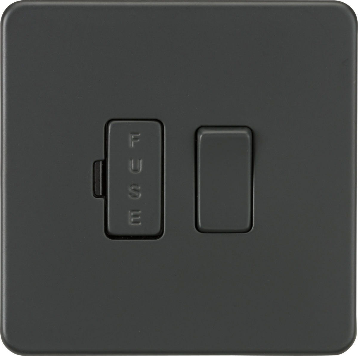 ML Knightsbridge Screwless 13A Switched Fused Spur Unit - Anthracite
