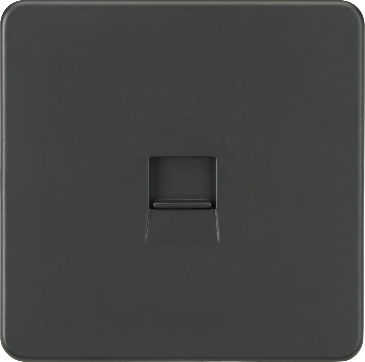 ML Knightsbridge Screwless Telephone Master Socket - Anthracite