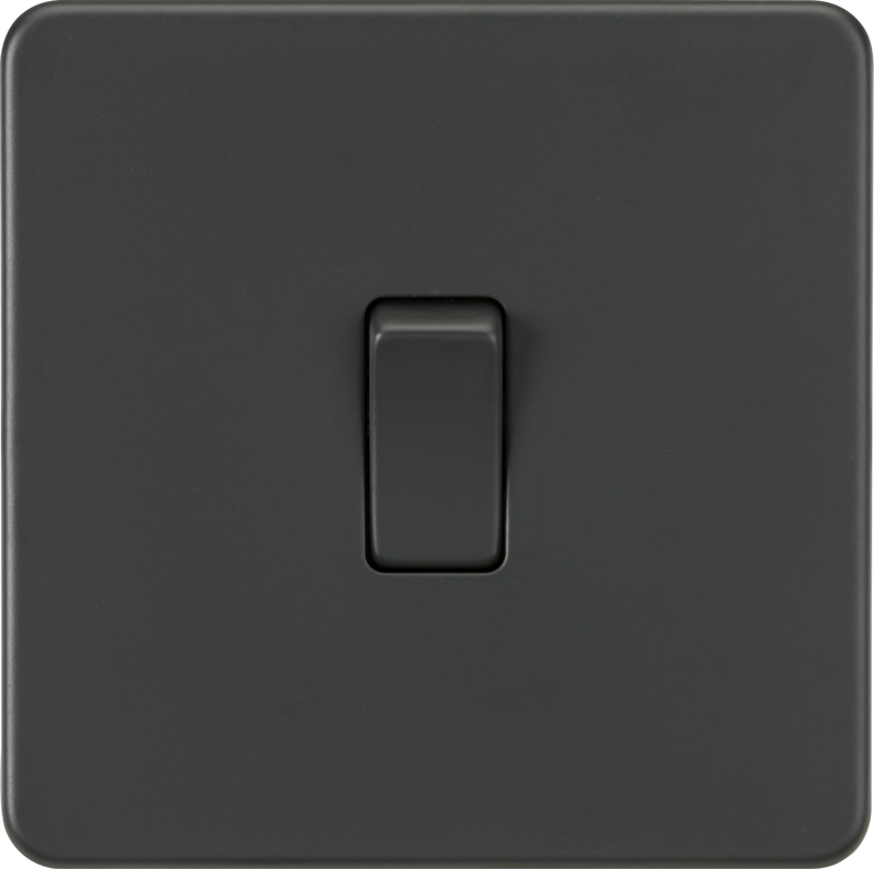 ML Knightsbridge Screwless 20A 1 Gang Double Pole Switch - Anthracite