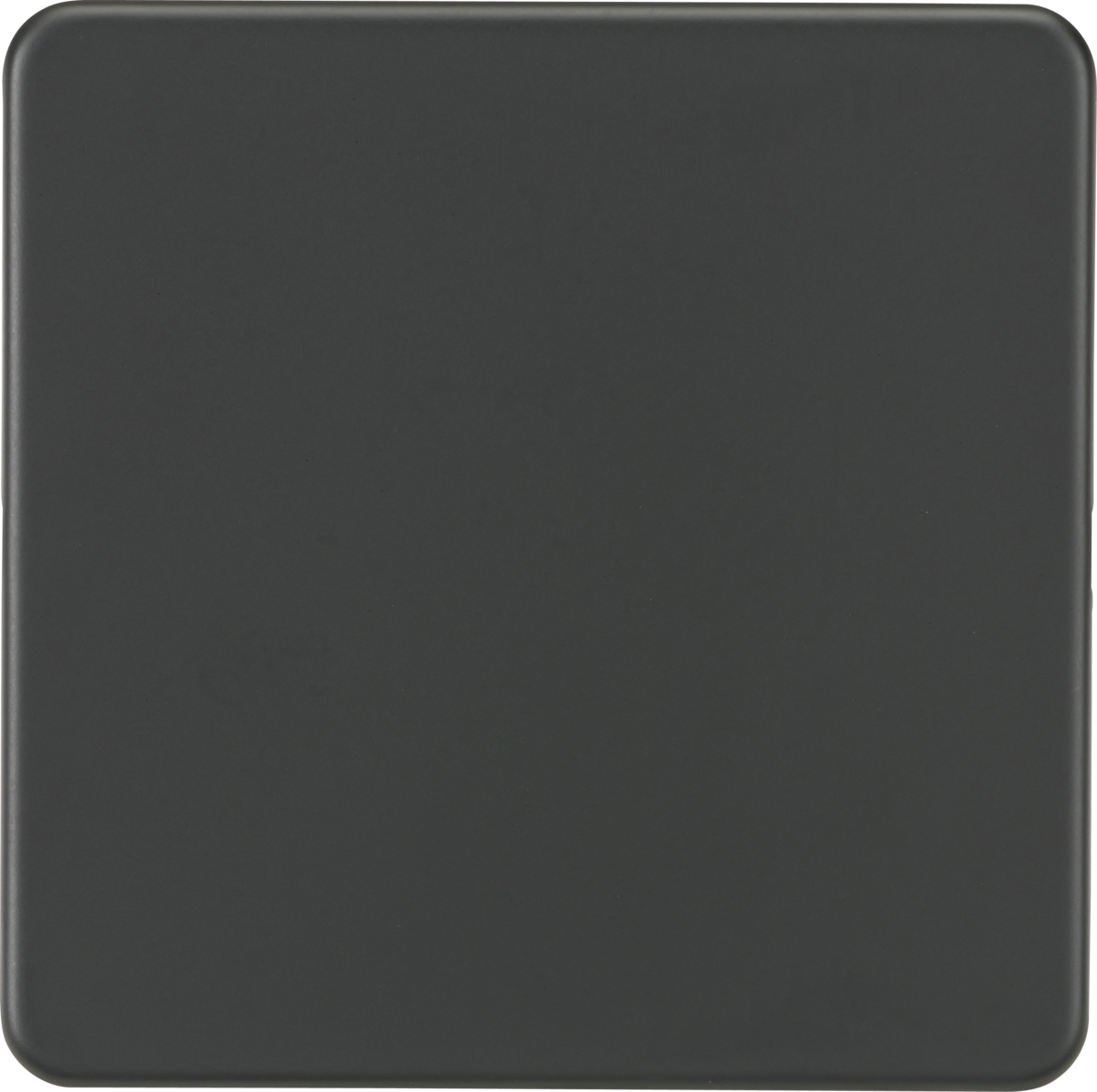 ML Knightsbridge Screwless 1 Gang Blanking Plate - Anthracite