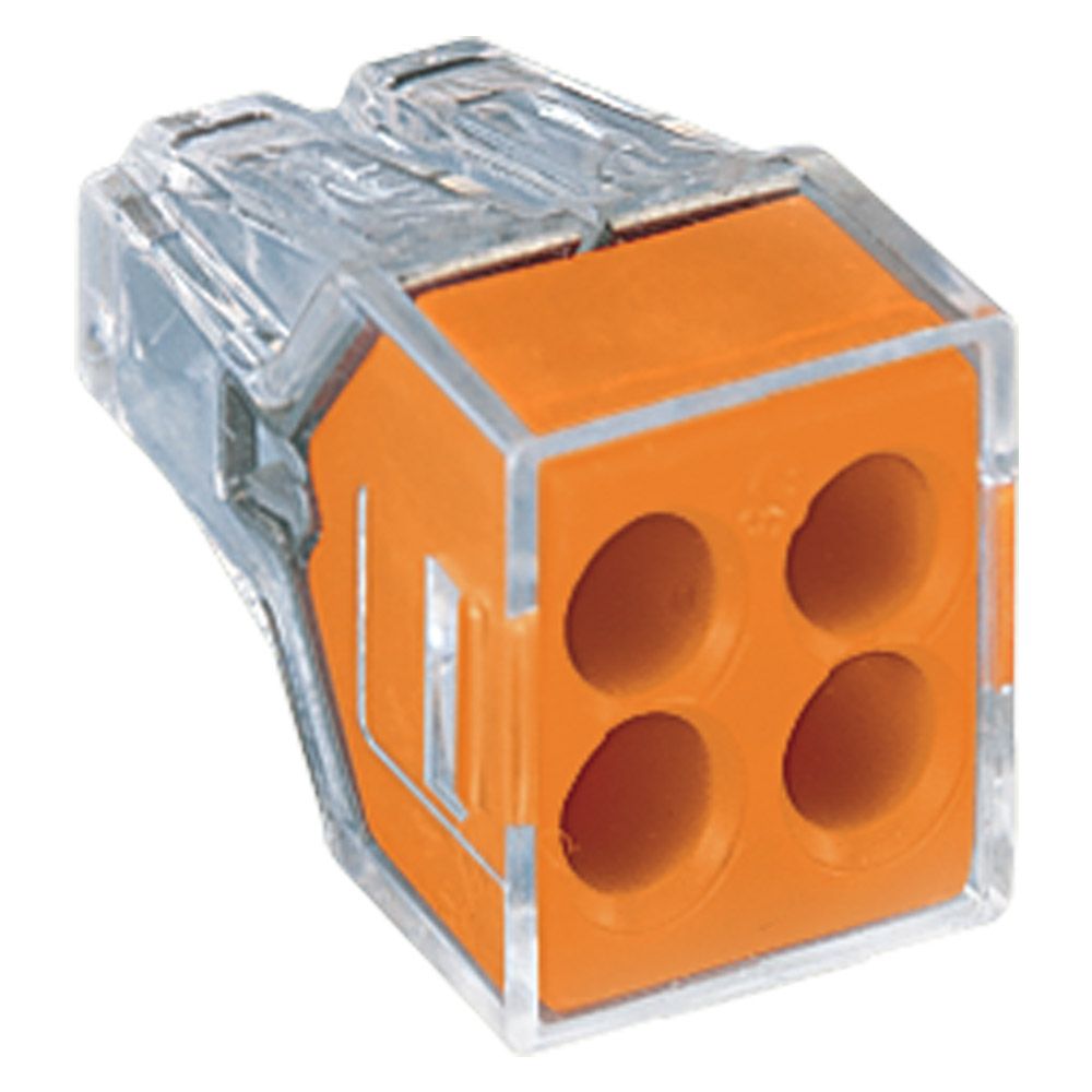 773-104 Wago 4x2.5mm Push Wire Connector (100 Box)