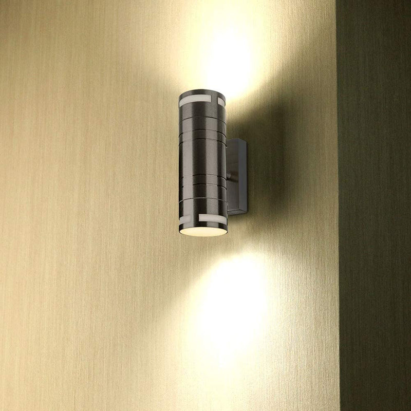 V-TAC Up Down Wall Light in Stainless Steel