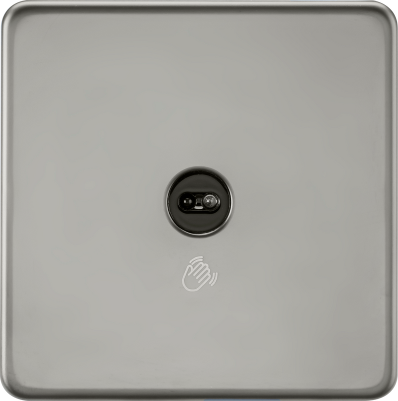 1 Gang 1-way Touchless Switch 230V - Black Nickel