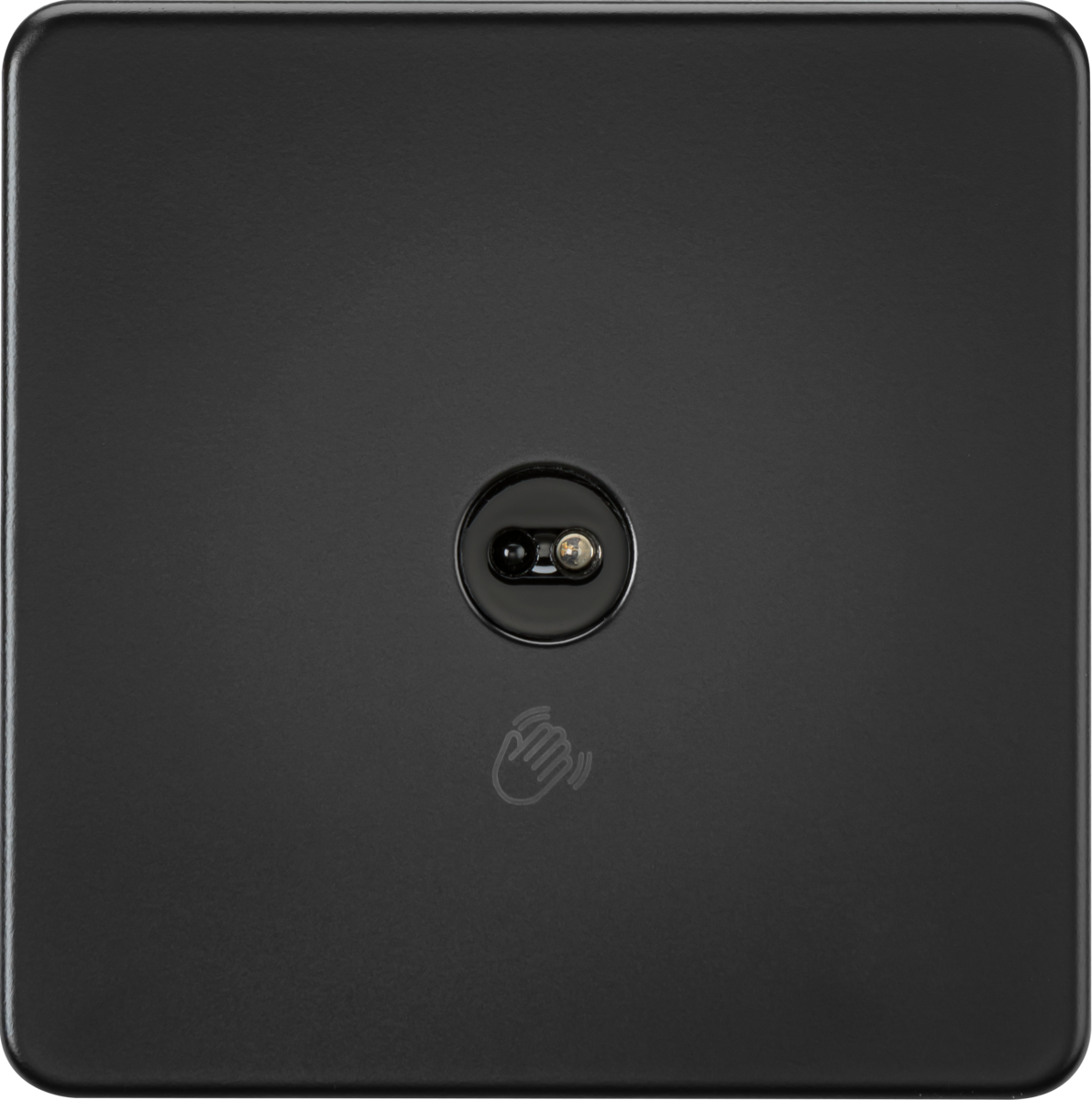 1 Gang 1-way Touchless Switch 230V - Matt Black