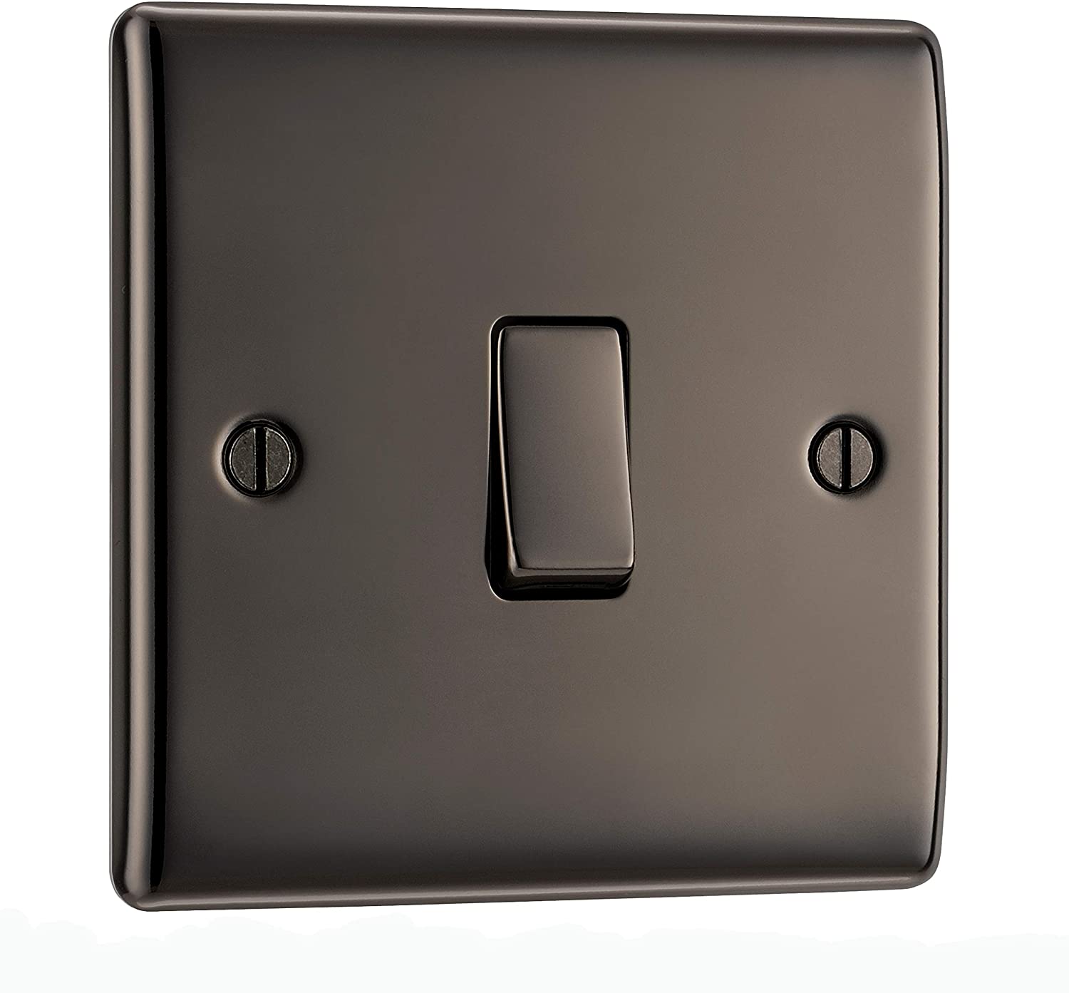 BG Nexus Metal 1 Gang Switch in Black Nickel - NBN12-01
