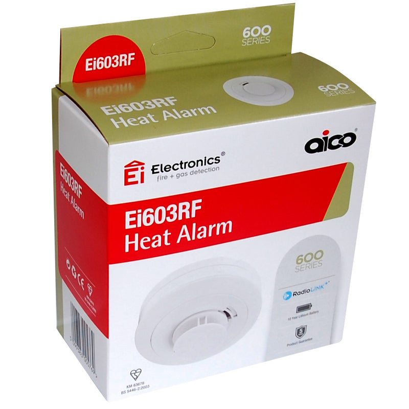 Aico EI630IRF RadioLINK Heat Alarm Interlinked 10 Year Lithium Battery