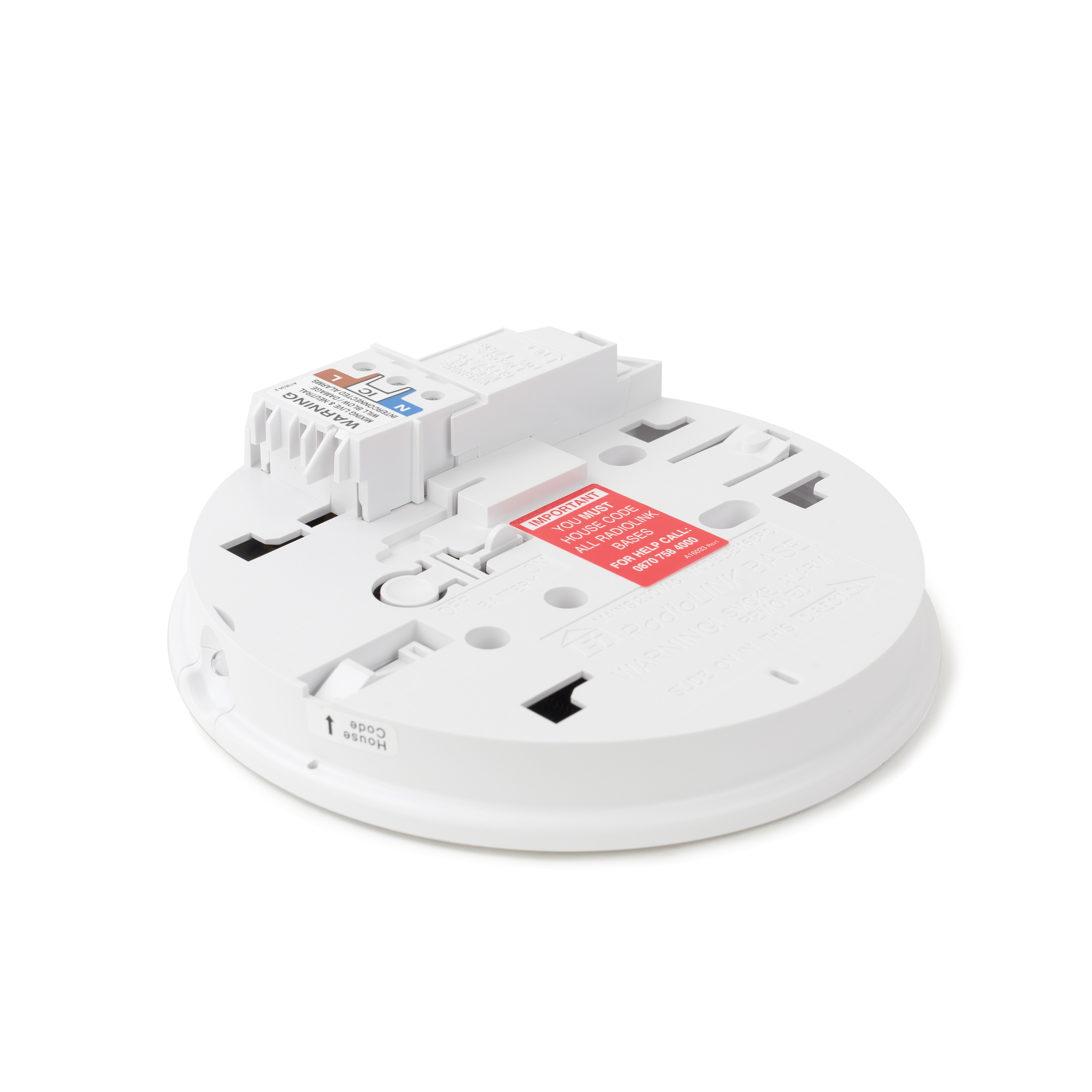 Aico Ei168RC RadioLINK Base Wired with Rechargeable Lithium Back-up
