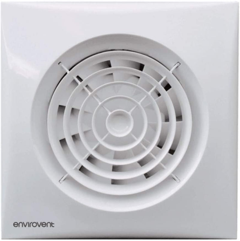 EnviroVent 4" SIL100S Standard Silent Whisper Quiet Extractor Fan in White
