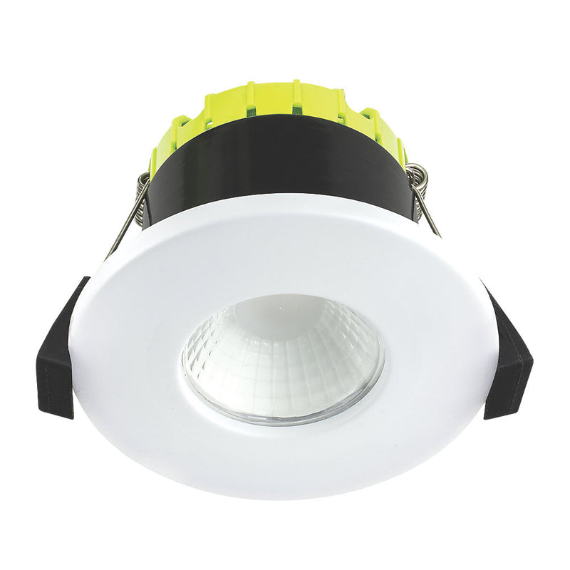 Luceco F Type Integrated Dimmable Fire Rated 6W IP65 Downlight White 600lm - 4000K