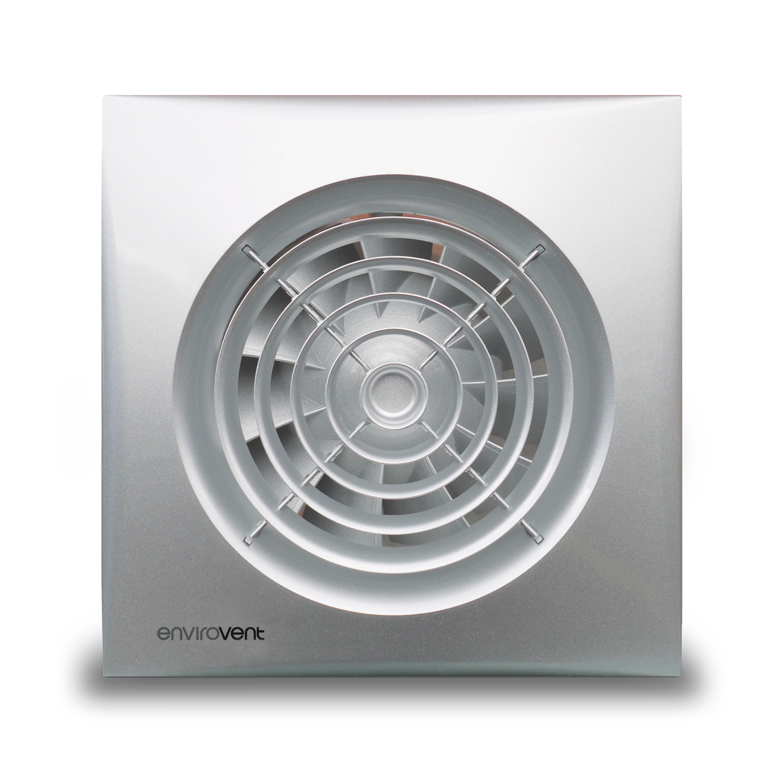 EnviroVent 4" Timer Silent Whisper Quiet Extractor Fan in Silver