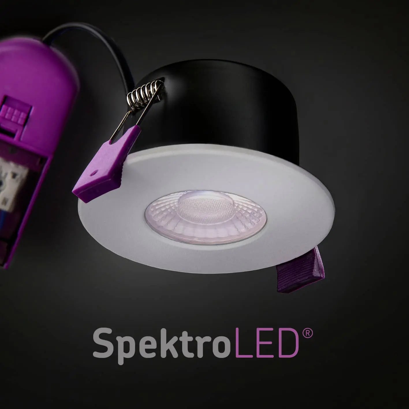 SpektroLED Fire-Rated Downlight – IP65, Adjustable Wattage & CCT (2W/4W, 4 Colour Temps) ML Knightsbridge